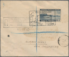 Polen: 1941, 1zl. Steel Blue, Single Franking On Registered Cover 15.XIII.41 (first Day) To Buenos A - Ongebruikt