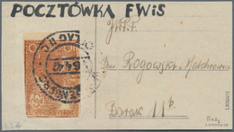 Polen - Lagerpost: Woldenberg: 1942, Internal Camp Mail 10 F Yellowish Rough Thick Paper On Provisio - Otros & Sin Clasificación