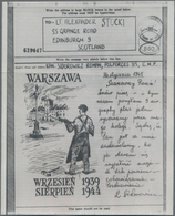 Polen - Besonderheiten: 1945 By Polish Censorship Examined Airgraph, With A View Of Warsaw, An Armed - Altri & Non Classificati