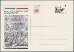 Portugal - Ganzsachen: 1982 Unused Picture Postal Stationary Postcard With Missing Color Orange-yell - Enteros Postales