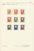 Portugal - Besonderheiten: 1943, 50 C. President Carmona, 9 Imperf Proofs In Different Colours, Not - Andere & Zonder Classificatie