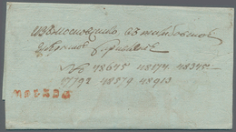 Russland - Vorphilatelie: 1813/16 Two Covers Sent From Moscow With Two Different Red Single Line Can - ...-1857 Préphilatélie