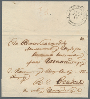 Russland - Vorphilatelie: 1823 FL Cover From St. Petersburg To Wenden With Certificate Of Dobin Not - ...-1857 Préphilatélie