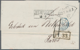 Russland: 1868/75 Two Letters Each Sent By Rail Mail, Once From Kharkov With Line 47 - 48 To Stocker - Cartas & Documentos