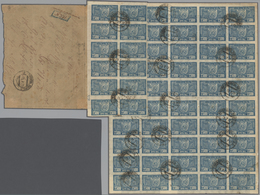 Russland: 1922 Registered Letter Franked By 62 Stamps To 7500 Roubles Blue On White From Tiraspol (M - Cartas & Documentos