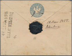 Russland - Ganzsachen: 1848, Second Issue With Thin Tail And Watermark 1, 20 + 1 K Blue Postal Stati - Interi Postali