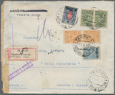 Russland - Besonderheiten: 1917 Registered Cover Of The Third Weight Class With 8x1 Kop. Yellow, 2x2 - Altri & Non Classificati