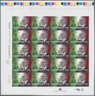 San Marino: 2011, 3.30€ "Luigi Einaudi", IMPERFORATE Proof Sheet Of 20 Stamps With Traffic Lights, M - Andere & Zonder Classificatie