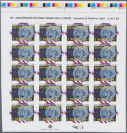 San Marino: 2011, 50th Anniversary Of Manned Space Flights, 2.40€ "Alan Shepard", IMPERFORATE Proof - Otros & Sin Clasificación