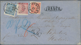 Schweden: 1870 Destination NAPLES: Double-weight Cover From Stockholm To Naples Franked By 'Coat Of - Gebraucht