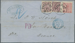 Schweden: 1870 Entire Letter From Gothenburg To La Rochelle, France Via Northern Germany In Sealed M - Usados