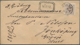 Schweden: 1874 Insured Cover Plus Contents From Malmö Nach Jönköping, Franked 1872 30 øre Brown, Per - Used Stamps
