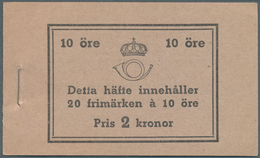 Schweden - Markenheftchen: 1939, Gustaf V Right Profile Type I, Complete Stamp Booklet ‚Pris 2 Krono - 1951-80