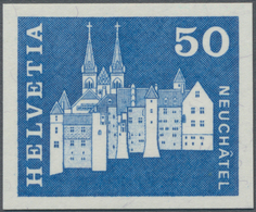 Schweiz: 1968, Freimarke 50 Rp. "Neuenburg" UNGEZÄHNT, Postfrisches Qualitätsstück Der Extrem Selten - Gebruikt