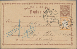 Schweiz - Hotelpost: 1874, SCHWEIZ RIGI-KULM HOTELPOST INCOMING MAIL. Deutsches Reich, 1/2 Gr Orange - Autres & Non Classés