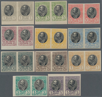 Serbien: 1905. King Peter I ("Bareheaded" Issue). Set Of Eleven, IMPERORATED, Orniary Paper In Super - Serbien