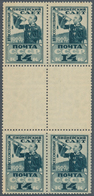 Sowjetunion: 1929. Gutter Block Of 4 For 14k First All-Soviet Assembly Of Pioneers. Mint, NH. - Other & Unclassified