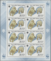 Sowjetunion: 1987, Polar Bear "WWF", 5kop.-35kop., Complete Set Of Four Mini Sheets, Mint Never Hing - Other & Unclassified