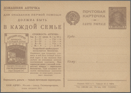 Sowjetunion - Ganzsachen: 1929, Picture Postcard With Recommandation Jor A Medicin Cabinet. - Zonder Classificatie