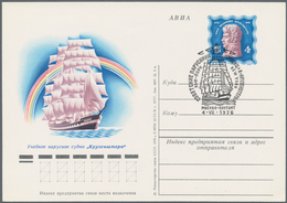 Sowjetunion - Ganzsachen: 1976 Postcard With Picture Of The Sailing Training Ship "Krusenstern" On T - Zonder Classificatie