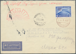 Sowjetunion - Besonderheiten: 1931, 2 RM Polarfahrt Auf Bordpostbrief Nach Leningrad. Sowjetischer B - Altri & Non Classificati