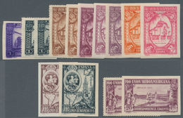 Spanien: 1930, Ibero-American Exhibition In Sevilla 35 Stamps 5c. To 10pta. Incl. Express Stamp 20c. - Andere & Zonder Classificatie