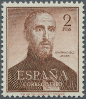 Spanien: 1952, 400th Death Anniversary Of San Francisco Javier, 2pts. Brown, Colour Variety, Unmount - Other & Unclassified