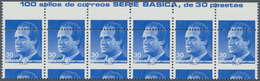 Spanien: 1986, King Juan Carlos I. 30pta. Ultramarine With HEAVY SHIFTED Horizontal Perforation In A - Andere & Zonder Classificatie