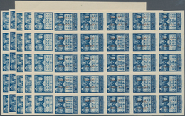 Spanien - Zwangszuschlagsmarken Für Barcelona: 1942, Town Hall Of Barcelona 5c. Blue In Five IMPERFO - Oorlogstaks