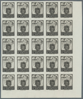 Spanien - Zwangszuschlagsmarken Für Barcelona: 1944, Coat Of Arms Complete Set Of Five 5c. Stamps In - Oorlogstaks