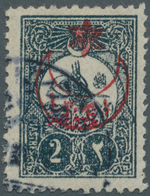 Türkei: 1916, 2 Pia. Slate Newspaper Issue Clear Cancelled, Michel Catalogue Value 1.300,- - Sonstige & Ohne Zuordnung