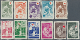 Türkei - Zwangszuschlagsmarken Für Den Roten Halbmond: 1956, Complete Set Of 11 Values "Nurse And Ch - Timbres De Bienfaisance