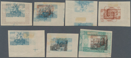 Ukraine: 1920. Definitives. Prepared But Not Issued. VARIETIES. Values Of 80g Brown And Blue (ship) - Oekraïne