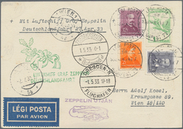 Ungarn: 1933, DEUTSCHLANDFAHRT, UNGARN: Contract State Card From BUDAPEST Released In Dresden, Addre - Storia Postale