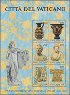 Vatikan: 1983, Exhibition Of Vatican Art In USA Miniature Sheet With Part Of SILVER OMITTED (Coat Of - Autres & Non Classés