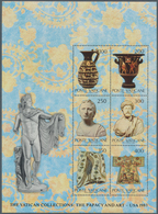 Vatikan: 1983, Exhibition Of Vatican Art In USA Miniature Sheet With SILVER OMITTED (Country Name At - Altri & Non Classificati