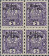 Westukraine: 1919, 1st Stanislaus Issue Sch On 3 H. Varieties: "no Dot After H" (Pos. 3), "wide Spac - Ucrania