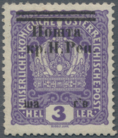 Westukraine: 1919, Stamp From Austria Schahiw On 3 H With "missing 'Y'", Rare! Certificate Mikulski. - Ucrania