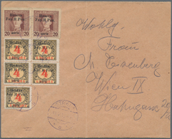 Westukraine: 1919, Overprint On 4 H. Postage Etc. On Cover. Very Rare Usage Of The Corrected Plate ( - Ukraine