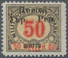 Westukraine: 1919, Stanislav, 2nd Issue Scha On 40 H With Varity "missing 'H'", Certificate Mikulski - Ucrania