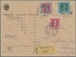 Westukraine: 1919, 2nd Stanislaw-issue, Registered Local Cover With 2 Hr., 3 Hr. And 4 Hr. Tied "STA - Ukraine