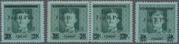 Westukraine: 1919, 3rd Stanislaus Issue 2 G On 2 Kr With Varieties: Pos. 8, 17 ("no Pen"), 18 And 22 - Oekraïne