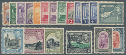 Zypern: 1938/1951, KGVI Definitives Complete Set Of 19, Mint Hinged, SG. £ 250 - Other & Unclassified