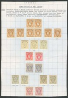 AUSTRIAN Levant. 1883. Issue Mint Selection Album Page 2sld / 50 Sld. 21 Stamps. Perfs Varieties. Mostly VF. - Autres & Non Classés