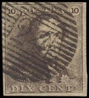 BELGIUM. 1º 10c Brown Large To Huge Margins All Around "24" Grill. VF - XF. - Other & Unclassified
