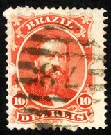 BRAZIL. 1866. 10r Vermilion, A Fine Used Example With Complete Strike Of Italian '78' Numeral Handstamp In Black. Scott  - Altri & Non Classificati