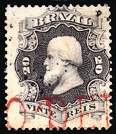 BRAZIL. 1866. 20r Lilac, A Fine Used Example Cancelled By Part Strike Of 'S.JOAO DEL REI' Straight Line Handstamp In RED - Sonstige & Ohne Zuordnung