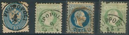 BULGARIA. C.1866-7. Austrain PO Filipopoli Cds. 4 Diff Stamps Incl In Brown Color. Fine. - Sonstige & Ohne Zuordnung