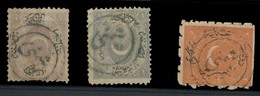 BULGARIA. C.1878. Turkish Period. 3 Diff Stamps, Cancelled Smumni On The Nose. F-VF. - Sonstige & Ohne Zuordnung