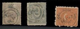 BULGARIA. C.1878. Turkish Period. 3 Diff Stamps, Cancelled Smumni On The Nose. F-VF. - Other & Unclassified